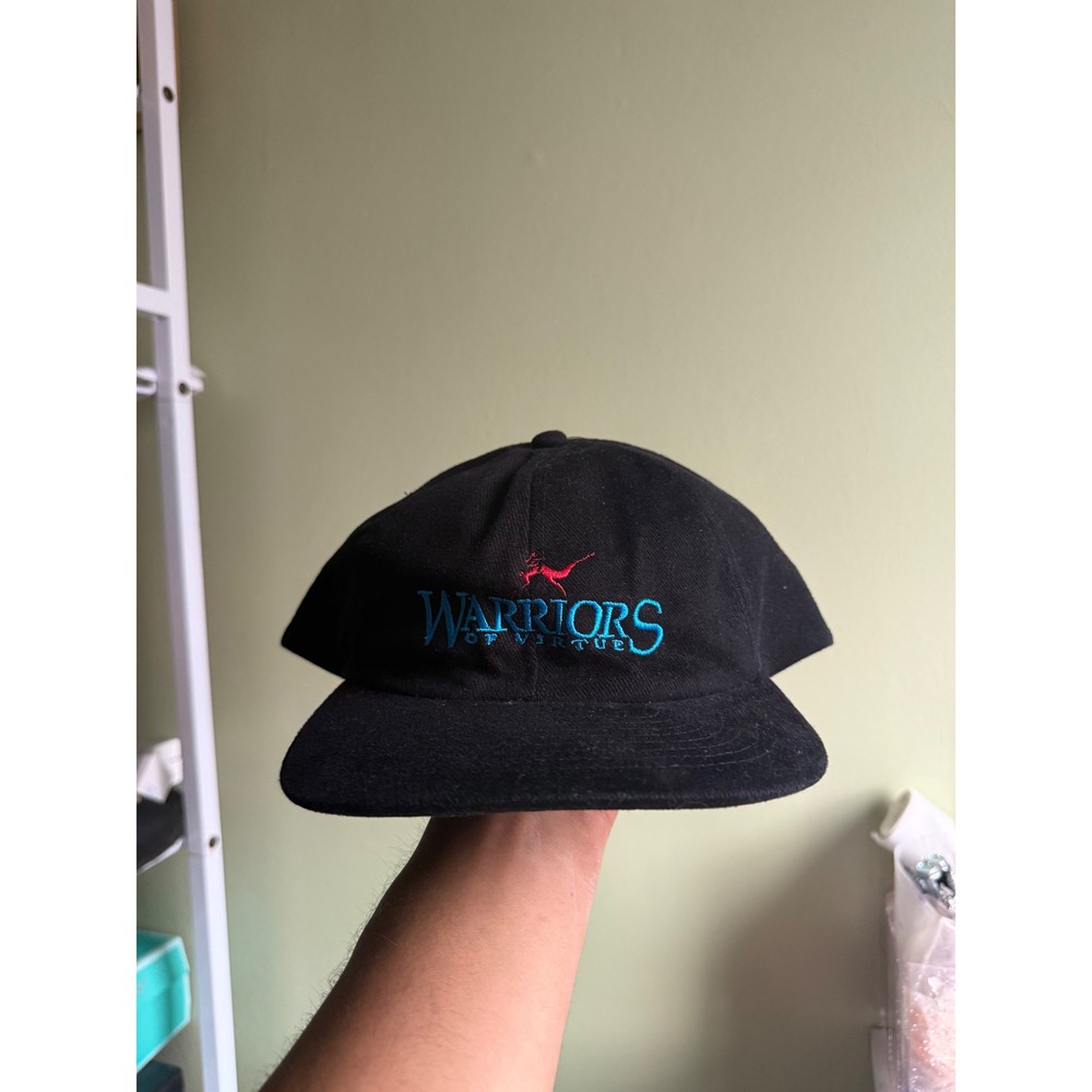 Vintage 1997 Warriors of Virtue MGM Movie Promo Snapback Hat Black Teal Red 90s